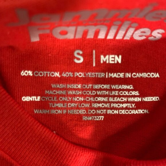 Jammies For Your Families Mens Long Sleeve Santa Shirt S Red 60% Cotton 40% Poly - Picture 7 of 8